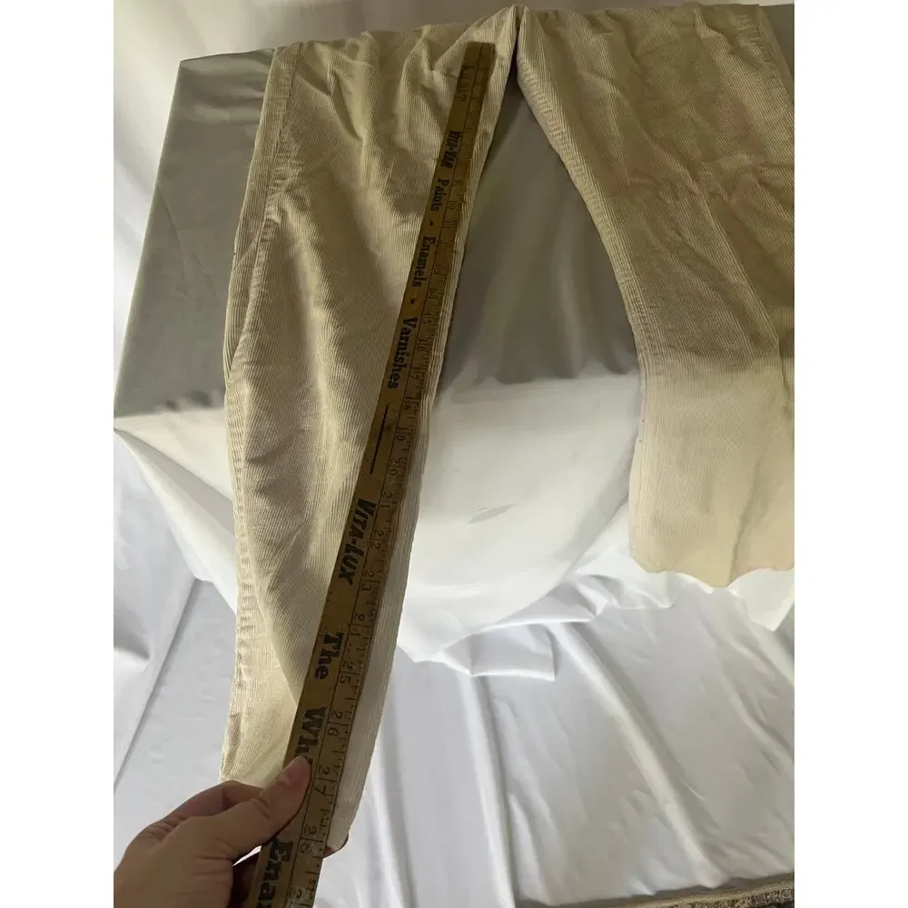 Vintage 1982 Levis 517 Corduroy Pants White Tab 34x31 Cream Made in USA Cords